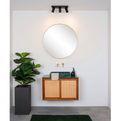 Spot LED pour salle de bain Taylor noir GU10 3 × 5 W LUCIDE