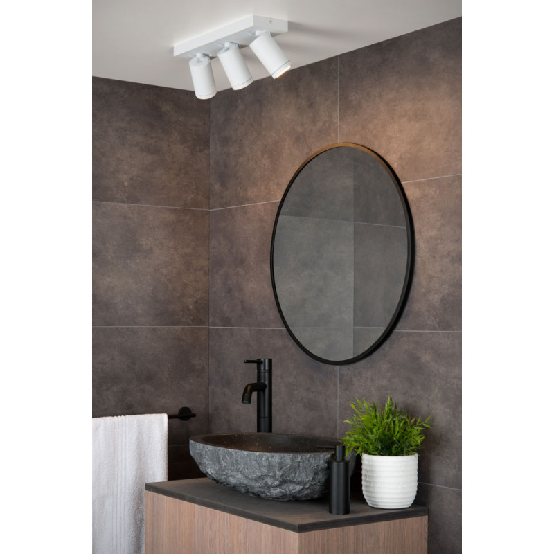 Spot LED pour salle de bain Taylor blanc GU10 3 × 5 W LUCIDE Spot LED pour salle de bain Taylor blanc GU10 3 × 5 W LUCIDE