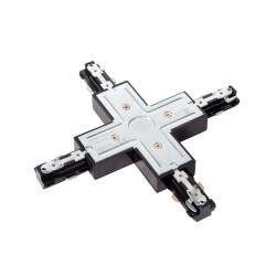 Connecteur en X Track noir LUCIDE