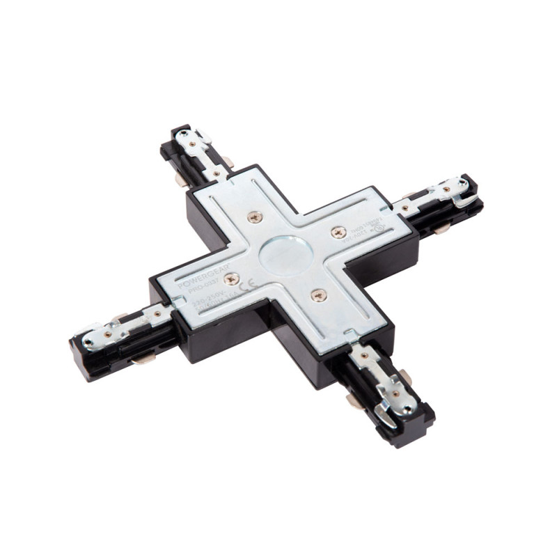 Connecteur en X Track noir LUCIDE