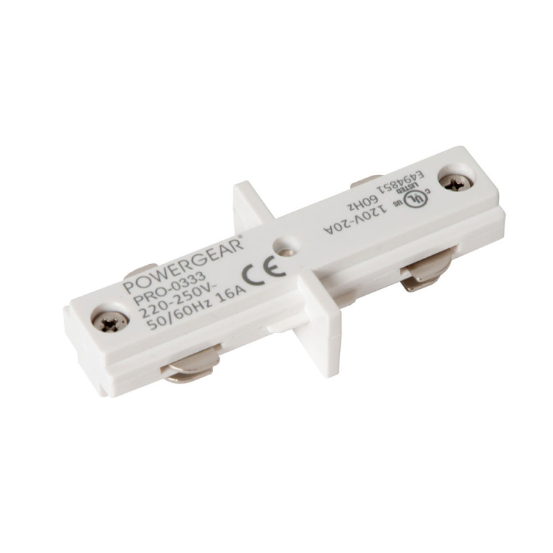 Connecteur en I Track blanc LUCIDE