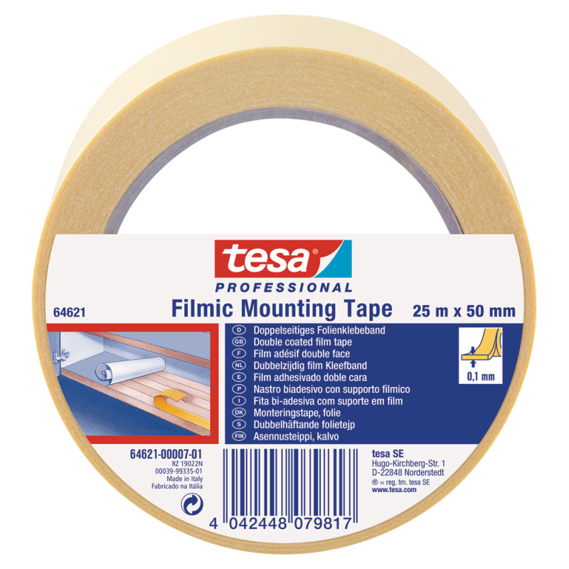 Tesa - Ruban adhésif double face ultra fort XTREME - 19 mm x 1,5 m