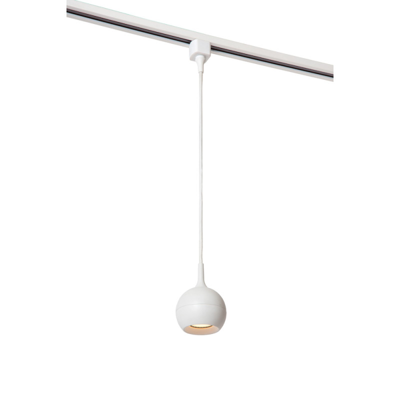 Suspension LED Track Favori blanche dimmable GU10 50 W LUCIDE