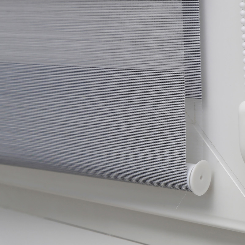 Store enrouleur jour/nuit Chic gris 42 x 160 cm MADECO