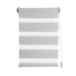Store enrouleur sur rail jour/nuit tamisant Easy gris 116 x 250 cm MADECO Store enrouleur sur rail jour/nuit tamisant Easy gris 116 x 250 cm MADECO