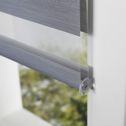 Store enrouleur jour/nuit Chic gris 70 x 250 cm MADECO Store enrouleur jour/nuit Chic gris 70 x 250 cm MADECO