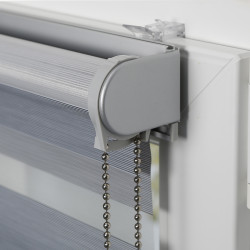 Store enrouleur jour/nuit Chic gris 100 x 250 cm MADECO Store enrouleur jour/nuit Chic gris 100 x 250 cm MADECO