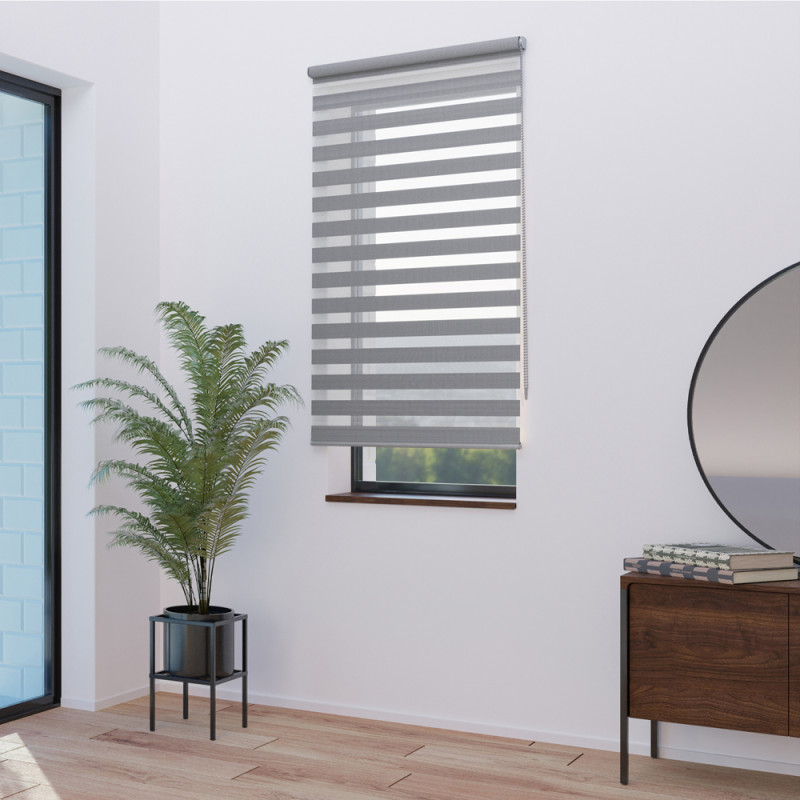 Store enrouleur jour/nuit Chic gris 150 x 250 cm MADECO Store enrouleur jour/nuit Chic gris 150 x 250 cm MADECO