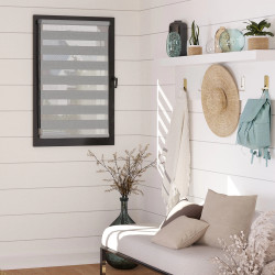 Store enrouleur jour/nuit tamisant Easy gris 115 x 190 cm MADECO