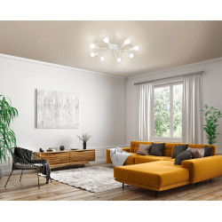 Plafonnier Orazio blanc Ø 69 cm E27 8 × 40 W EGLO