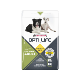 Sac de croquettes pour chien Medium Opti Life Poulet 2,5 kg