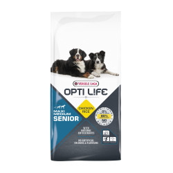Croquettes Chien Âgé Opti Life Poulet – Santé & Vitalité 12,5kg