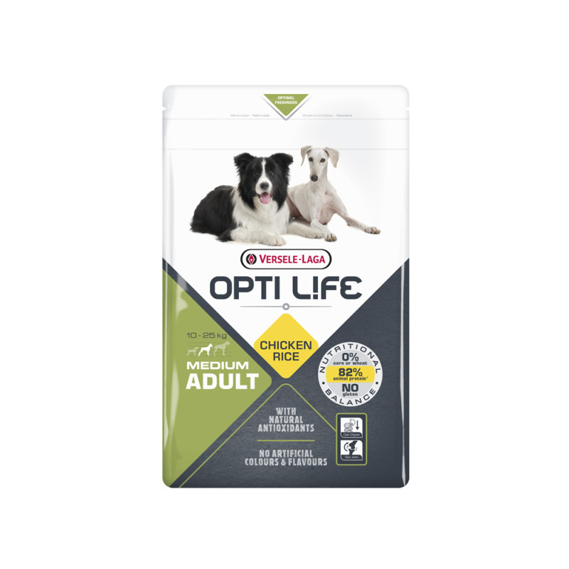 Sac de croquettes pour chiot Medium Opti Life Poulet 1 kg