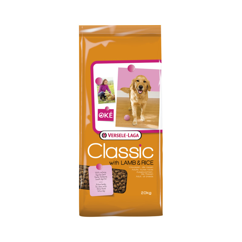 Sac de croquettes pour chien Classic Agneau 20 kg