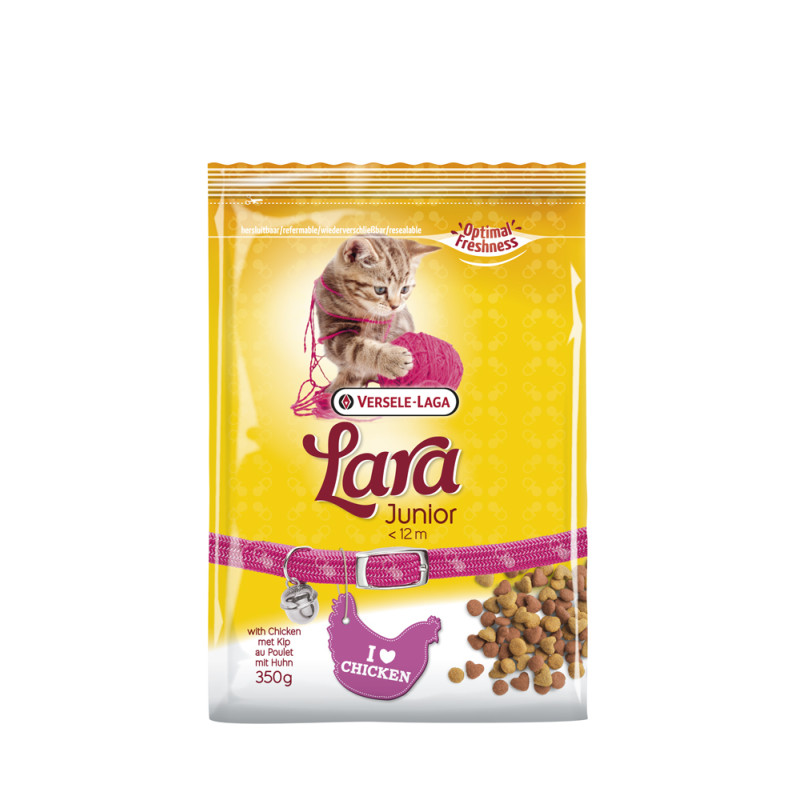 Sac de croquettes pour chaton au poulet 350 g LARA