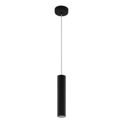 Suspension LED Tortoreto noire Ø 6 cm GU10 6,5 W EGLO