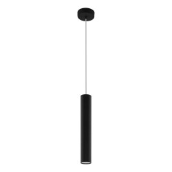 Suspension LED Tortoreto noire Ø 6 cm GU10 6,5 W EGLO