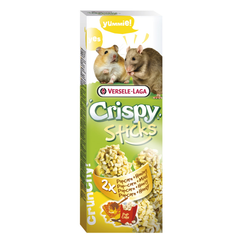 Stick au popcorn et au miel pour hamster et rat 2 pièces