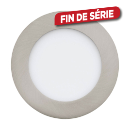 Spot encastrable LED Fueva-c nickel mat dimmable Ø 12 cm 5,4 W EGLO