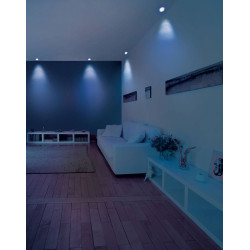 Spot encastrable LED Fueva-c nickel mat dimmable Ø 12 cm 5,4 W EGLO