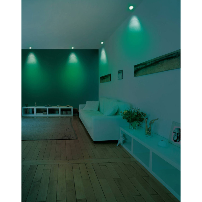 Spot encastrable LED Fueva-c nickel mat dimmable Ø 12 cm 5,4 W EGLO