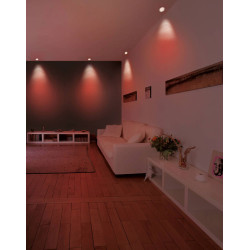 Spot encastrable LED Fueva-c nickel mat dimmable Ø 12 cm 5,4 W EGLO