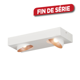 Spot encastrable LED Ronzano blanc et or rose dimmable 2 × 3,3 W EGLO