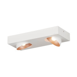 Spot encastrable LED Ronzano blanc et or rose dimmable 2 × 3,3 W EGLO