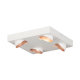 Spot encastrable LED Ronzano blanc et or rose dimmable 4 × 3,3 W EGLO