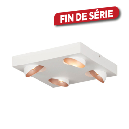 Spot encastrable LED Ronzano blanc et or rose dimmable 4 × 3,3 W EGLO