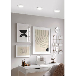 Spot encastrable LED Fueva-a blanc dimmable Ø 12 cm 5 W EGLO Spot encastrable LED Fueva-a blanc dimmable Ø 12 cm 5 W EGLO
