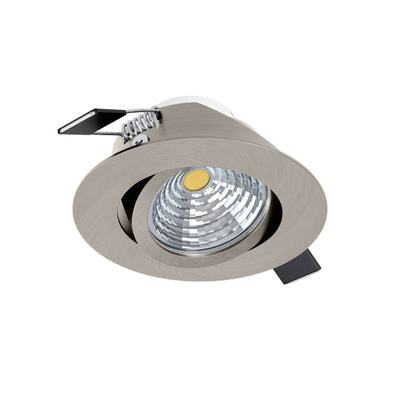 Spot encastrable LED Saliceto nickel mat dimmable Ø 8,8 cm 6 W EGLO