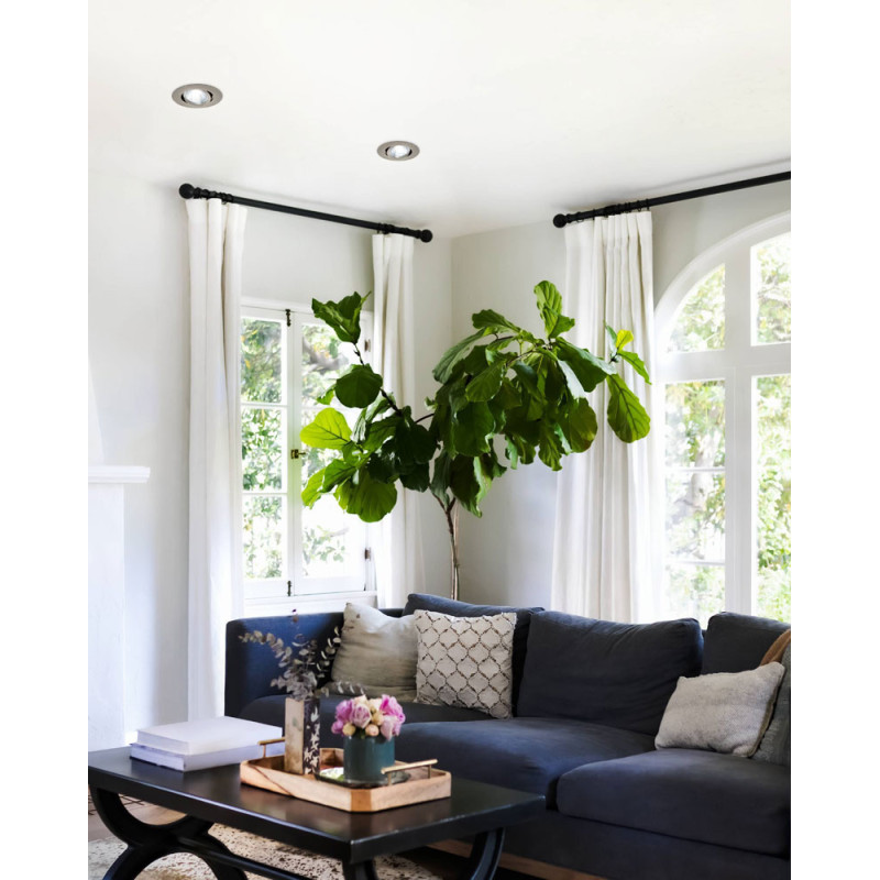 Spot encastrable LED Saliceto nickel mat dimmable Ø 8,8 cm 6 W EGLO