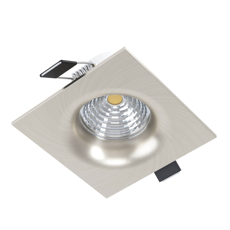 Spot encastrable LED Saliceto nickel mat dimmable 6 W EGLO