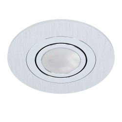 Spot encastrable LED Areitio aluminium rayé Ø 10 cm GU10 5 W EGLO