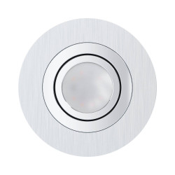 Spot encastrable LED Areitio aluminium rayé Ø 10 cm GU10 5 W EGLO