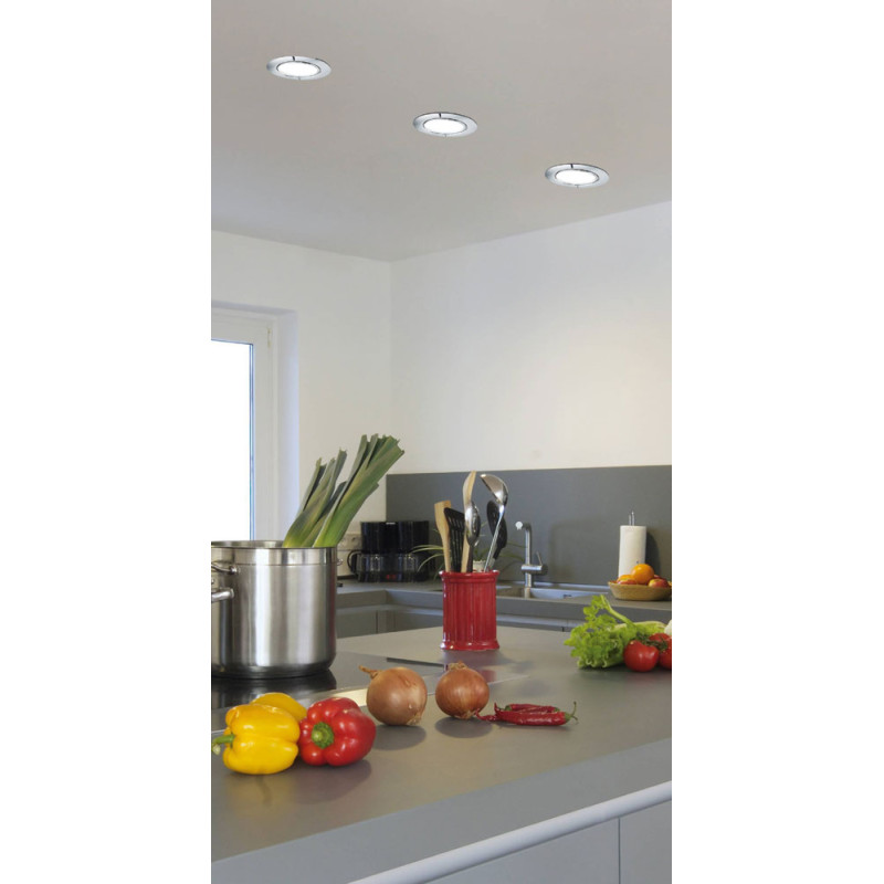 Spot encastrable LED Peneto chrome Ø 8,7 cm 4,6 W EGLO Spot encastrable LED Peneto chrome Ø 8,7 cm 4,6 W EGLO
