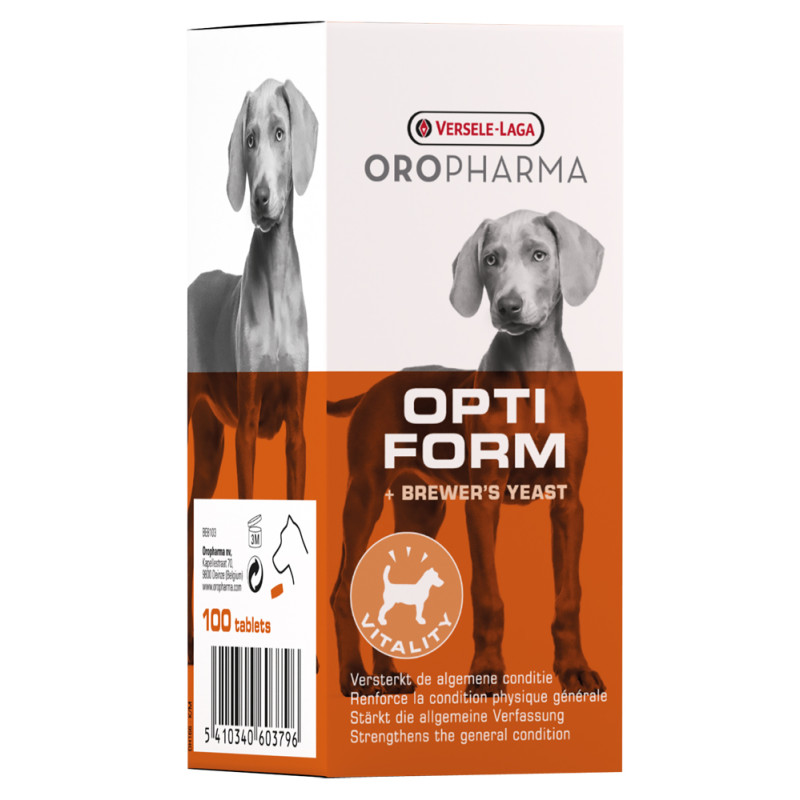 Complément alimentaire Opti Form Oropharma pour chien 100 pièces