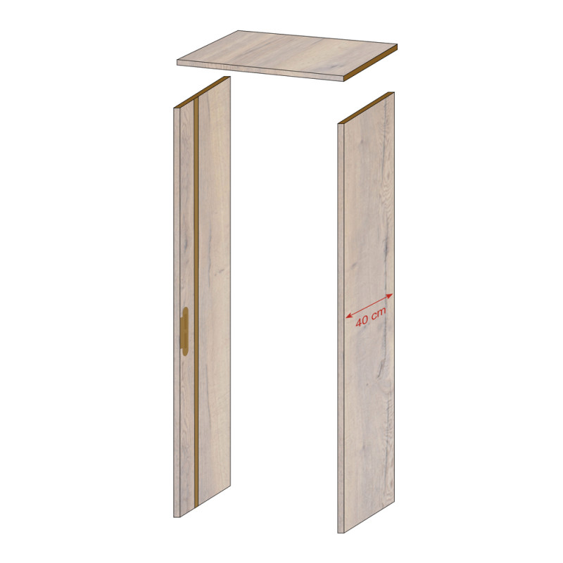 Ebrasement de porte Realwood Natural Oak 40 cm THYS