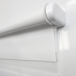 Store enrouleur jour/nuit automatique Chic blanc 42 x 160 cm MADECO Store enrouleur jour/nuit automatique Chic blanc 42 x 160 cm MADECO