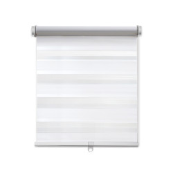 Store enrouleur jour/nuit automatique Chic blanc 62 x 160 cm MADECO Store enrouleur jour/nuit automatique Chic blanc 62 x 160 cm MADECO