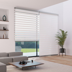 Store enrouleur jour/nuit Alutech blanc 140 x 250 cm MADECO Store enrouleur jour/nuit Alutech blanc 140 x 250 cm MADECO