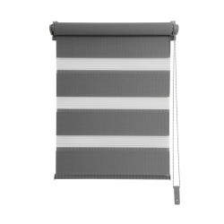 Store sur rail jour/nuit tamisant Easy anthracite 86 x 250 cm MADECO Store sur rail jour/nuit tamisant Easy anthracite 86 x 250 cm MADECO