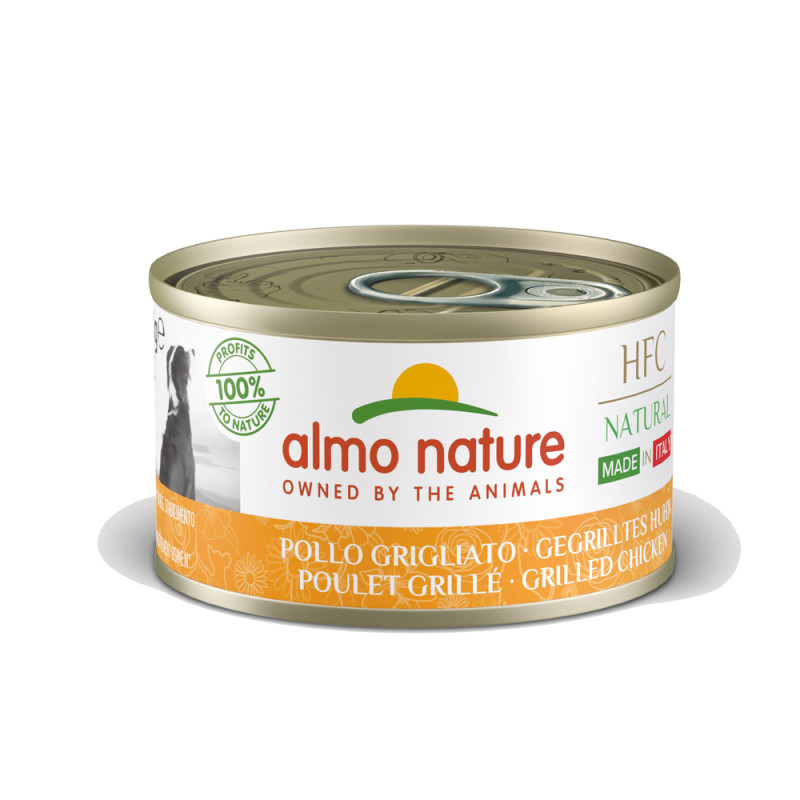 Boîte de pâtée pour chien Almo Nature Poulet grillé 95 g