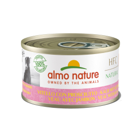 Boîte de pâtée pour chien Almo Nature Veau et Jambon 95 g