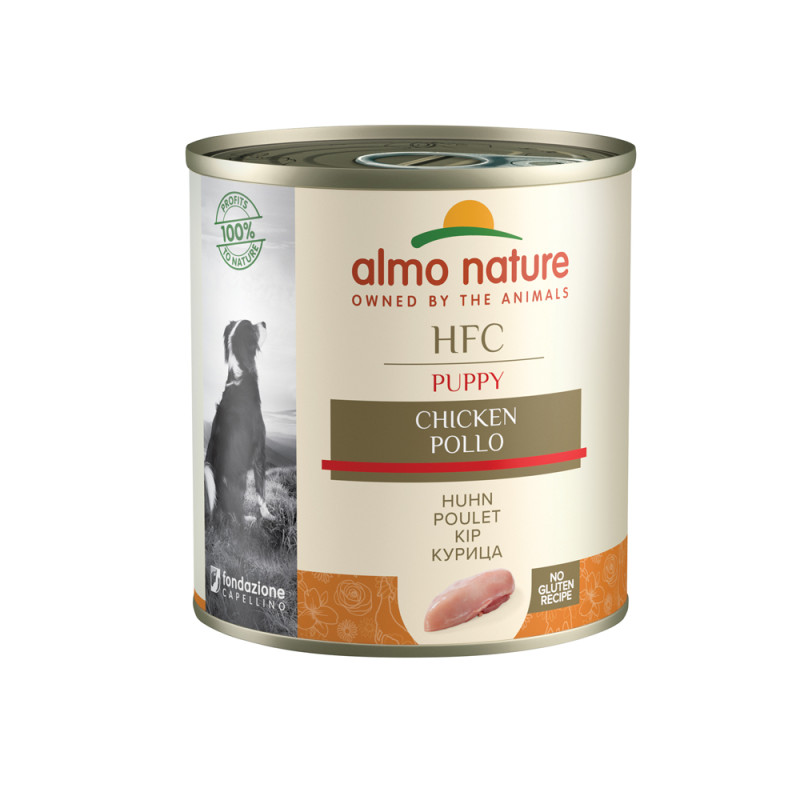 Boîte de pâtée pour chiot Almo Nature Poulet 280 g