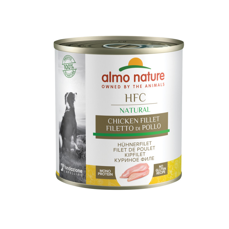 Boîte de pâtée pour chien Almo Nature Filet de poulet 280 g