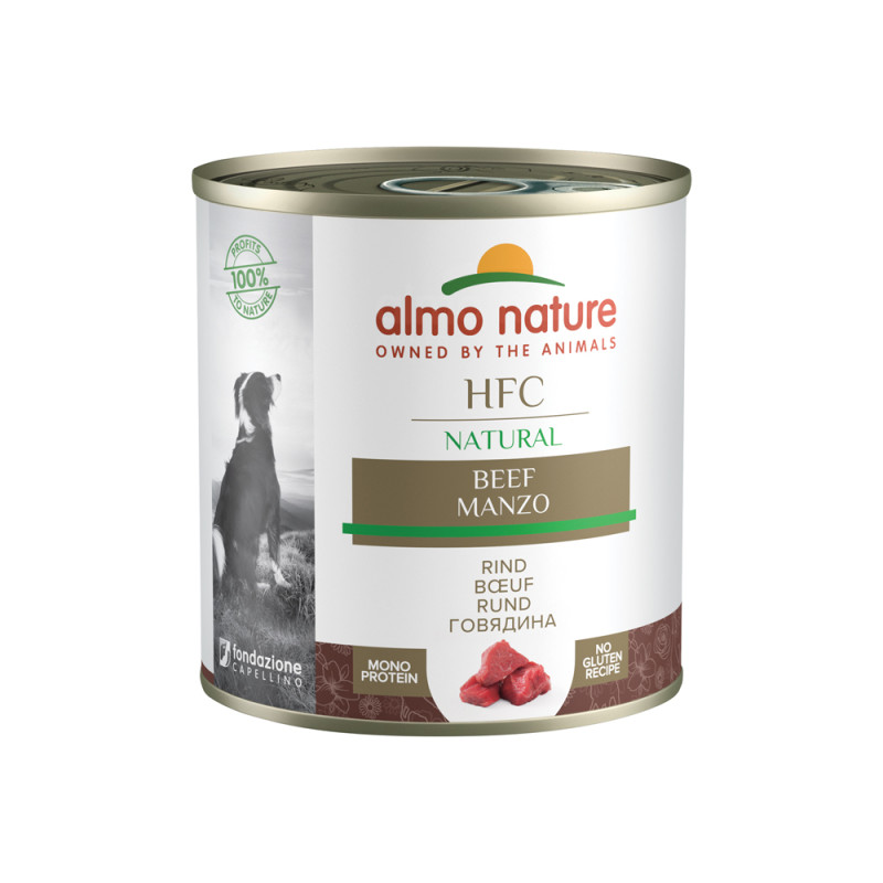 Boîte de pâtée pour chien Almo Nature Boeuf 290 g