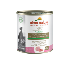 Boîte de pâtée pour chien Almo Nature Veau et Jambon 290 g