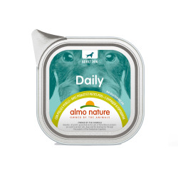 Barquette de pâtée pour chien Daily Almo Nature Poulet et Petits pois 100 g